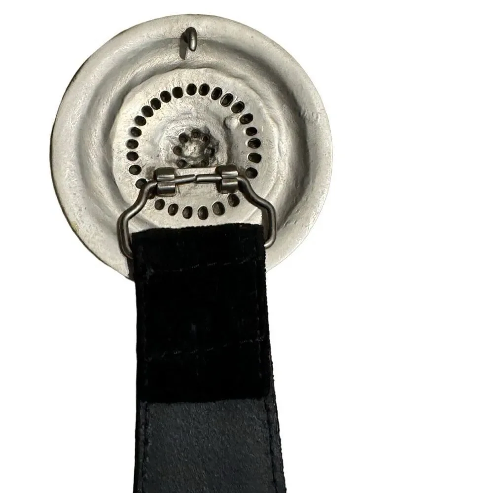 Chicos Leather Velvet Medallion Embellished Belt - Picture 10 of 16